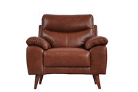 Vantage Genuine Leather Tan 3+1+1 Seater Sofa Set - Furniture Instore