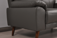 Vantage Genuine Leather Grey 2+1+1 Seater Sofa Set - Furniture Instore