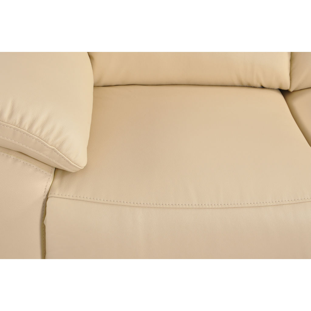 Dandrea Genuine Leather Cream Electric Power Recliner 2+2 Seater Sofa Set