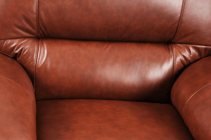 Dalmore Genuine Leather Tan 2+1+1 Seater Sofa Set - Furniture Instore