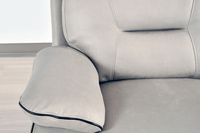 Foster Light Grey Fabric Electric Recliner 3+1 Seater Sofa Set - Furniture Instore