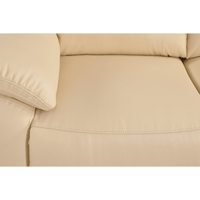 Dandrea Genuine Leather Cream Electric Power Recliner 3+3 Seater Sofa Set - Furniture Instore