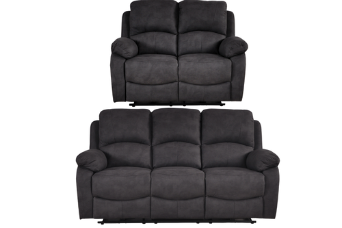 Roma Grey Fabric Electric Recliner 3+2 Seater Sofa Set