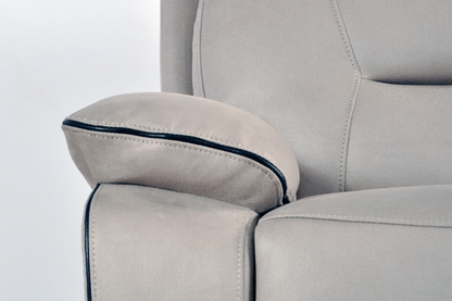 Foster Light Grey Fabric Electric Recliner 2+2 Seater Sofa  Set