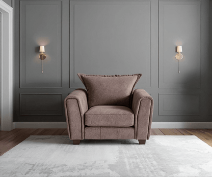 Somerford Chocolate Fabric 3+2+1 Seater Sofa Set - Furniture Instore