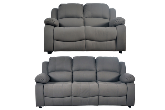 Valerie Grey Fabric Sofa Modern 3+2 Seater Sofa Set