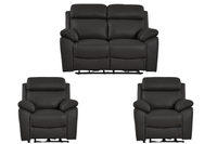 Dandrea Genuine Leather Grey Electric Power Recliner 2+1+1 Seater Sofa  Set