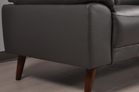 Vantage Genuine Leather Grey 3+1+1 Seater Sofa Set - Furniture Instore