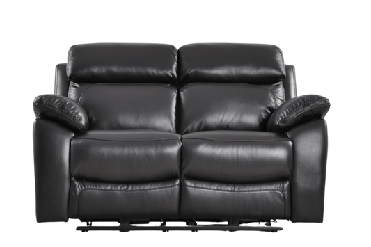 Dandrea Genuine Leather Black Electric Power Recliner 2+1 Seater Sofa Set - Furniture Instore