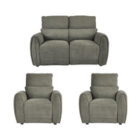Carlisle Fabric Moss Green 2+1+1 Seater Sofa Set
