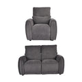 Carlisle Charcoal Fabric 2+1 Seater Sofa Set