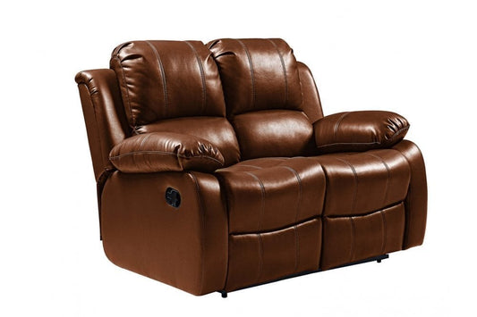Valencia Tan Leather Manual Recliner 2+2 Seater Sofa Set