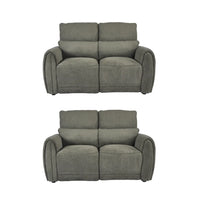 Carlisle Fabric Moss Green 2+2 Seater Sofa Set