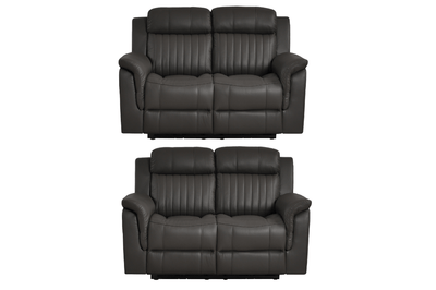 Cidliano Genuine Leather Grey Electric Power Recliner 2+2 Seater Sofa Set