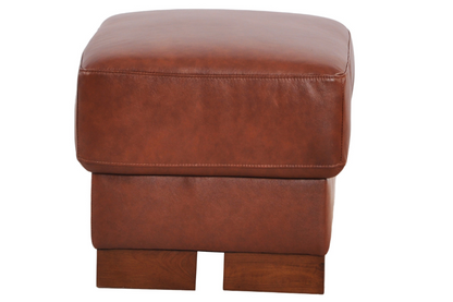 Dalmore Genuine Leather Tan Footstool