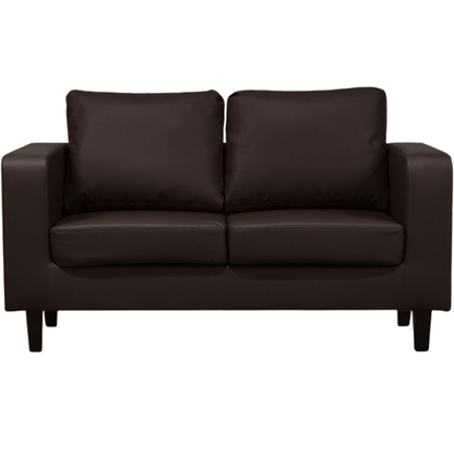 Box Brown Leather 2+1 Seater Sofa Set - Furniture Instore