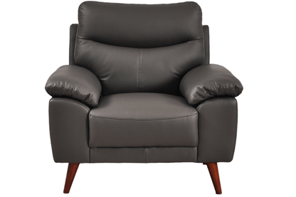 Vantage Genuine Leather Grey 3+2+1 Seater Sofa Set - Furniture Instore