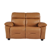 Rivello Genuine Leather Caramel 2 Seater