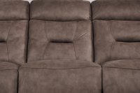 Foster Brown Fabric Electric Recliner 3+1 Seater Sofa Set - Furniture Instore