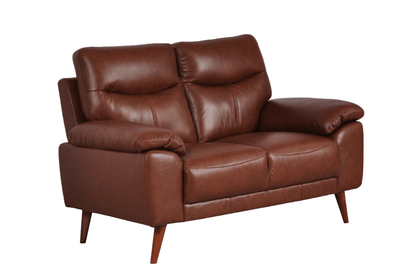 Vantage Genuine Leather Tan 3+2 Seater Sofa Set - Furniture Instore
