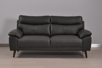 Vantage Genuine Leather Grey 3+1+1 Seater Sofa Set - Furniture Instore