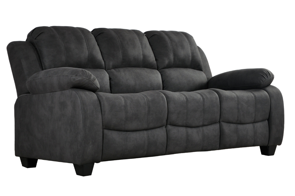 Valerie Charcoal Fabric 3+2 Seater Sofa Set
