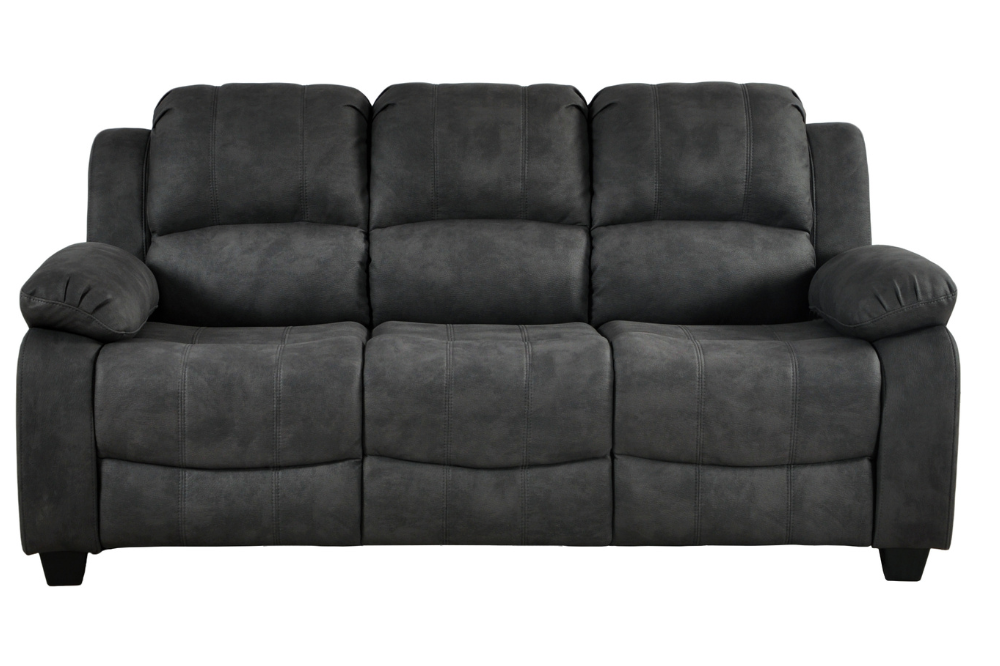 Valerie Charcoal Fabric 3+3 Seater Sofa Set