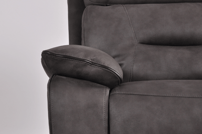 Foster Dark Grey Fabric Electric Recliner 3+2 Seater Sofa Set - Furniture Instore