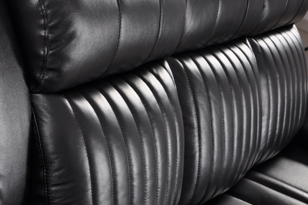 Cidliano Genuine Leather Black Electric Power Recliner 2+2 Seater Sofa  Set