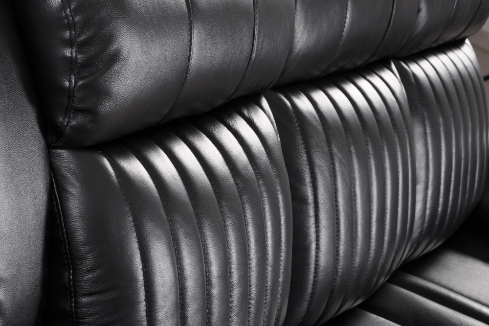 Cidliano Genuine Leather Black Electric Power Recliner 3+1 Seater Sofa Set - Furniture Instore