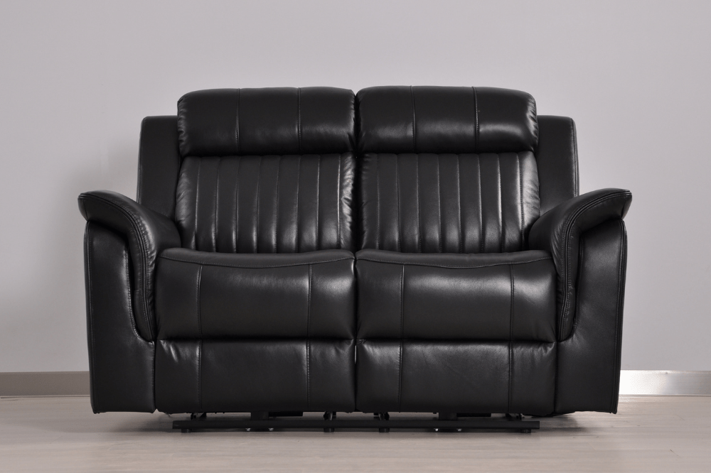 Cidliano Genuine Leather Black Electric Power Recliner 3+2 Seater Sofa Set - Furniture Instore
