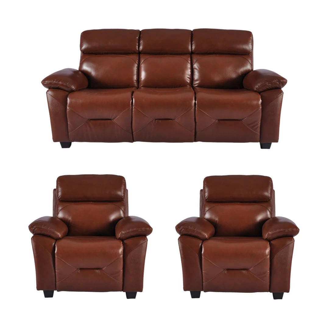 Rivello Genuine Leather Tan 3+1+1