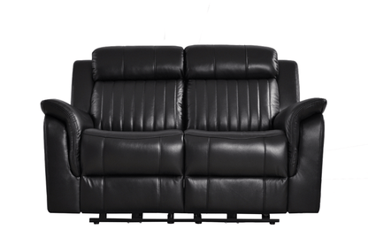 Cidliano Genuine Leather Black Electric Power Recliner 3+2+1 Seater Sofa Set - Furniture Instore