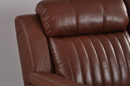 Cidliano Genuine Leather Tan Electric Power Recliner 2+2 Seater Sofa Set
