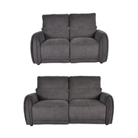 Carlisle Charcoal Fabric 3+2 Seater Sofa Set
