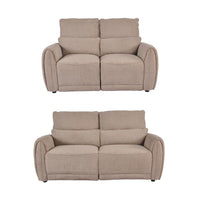 Carlisle Fabric Brown 3+2 Seater Sofa Set