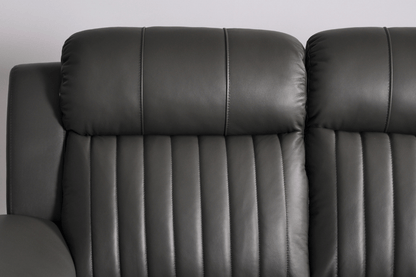 Cidliano Genuine Leather Grey Electric Power Recliner 2+1 Seater Sofa Set - Furniture Instore