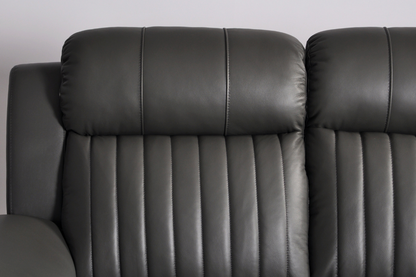 Cidliano Genuine Leather Grey Electric Power Recliner 2+2 Seater Sofa Set