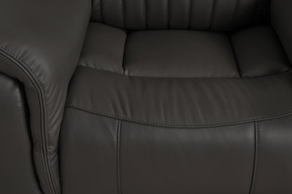 Cidliano Genuine Leather Grey Electric Power Recliner 3+3 Seater Sofa Set - Furniture Instore