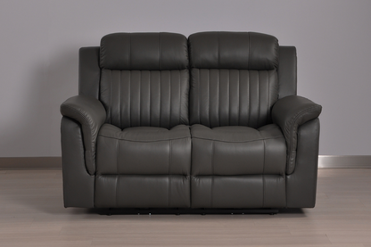 Cidliano Genuine Leather Grey Electric Power Recliner 2+2 Seater Sofa Set