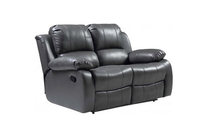 Valencia Grey Leather Manual Recliner 3+2+1 Seater Sofa Set