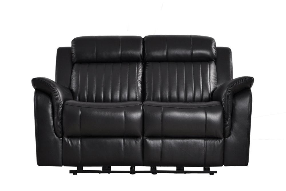 Cidliano Genuine Leather Black Electric Power Recliner 2+1+1 Seater Sofa Set - Furniture Instore