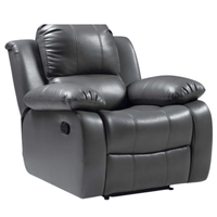 Valencia Grey Leather Manual Recliner 3+1 Seater Sofa Set - Furniture Instore