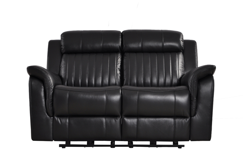 Cidliano Genuine Leather Black Electric Power Recliner 2+2 Seater Sofa  Set