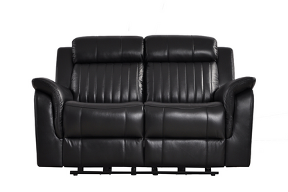 Cidliano Genuine Leather Black Electric Power Recliner 2+2 Seater Sofa  Set