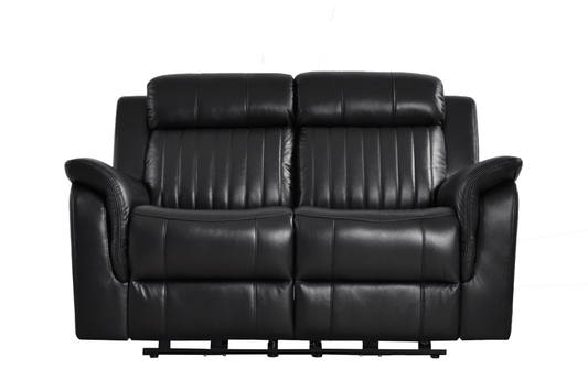 Cidliano Genuine Leather Black Electric Power Recliner 2+2 Seater Sofa Set - Furniture Instore
