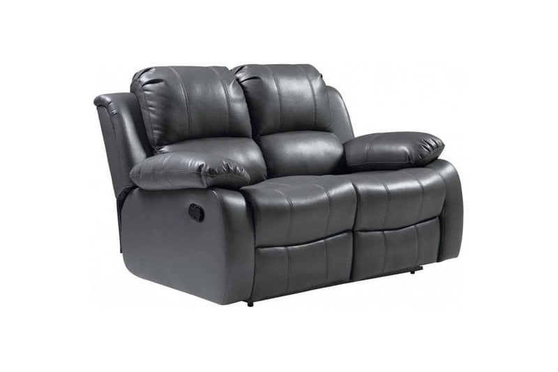 Valencia Grey Leather Manual Recliner 3+2 Seater Sofa Set - Furniture Instore