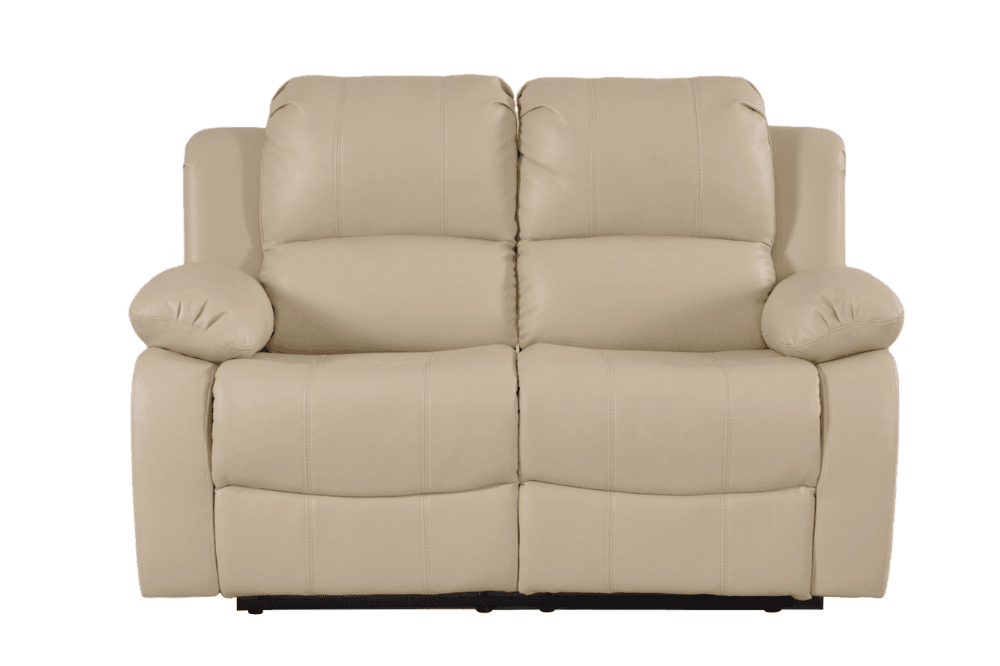 Valencia Cream Leather Manual Recliner 2+2 Seater Sofa Set