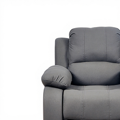 Valerie Grey Leather 3 Seater Sofa