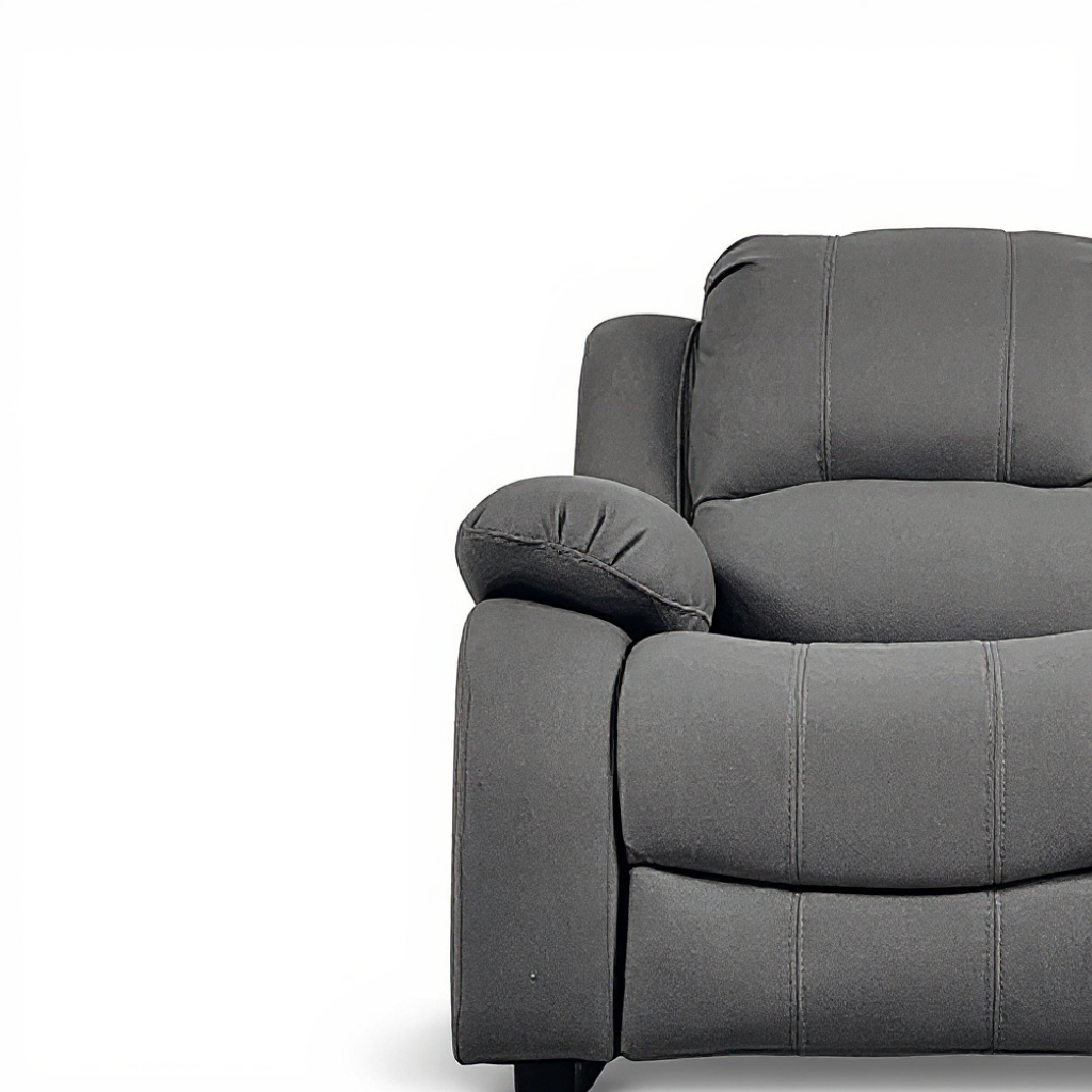 Valerie Grey Leather 3 Seater Sofa